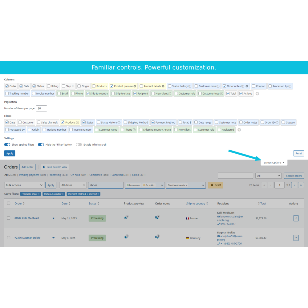 OrderFusion: Advanced Order Filters & Columns for WooCommerce