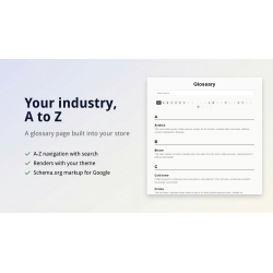 Super Glossary : Créez un Glossaire SEO pour Shopify