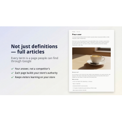 Super Glossary: Build an SEO Glossary for Shopify