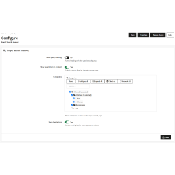 Configuration page