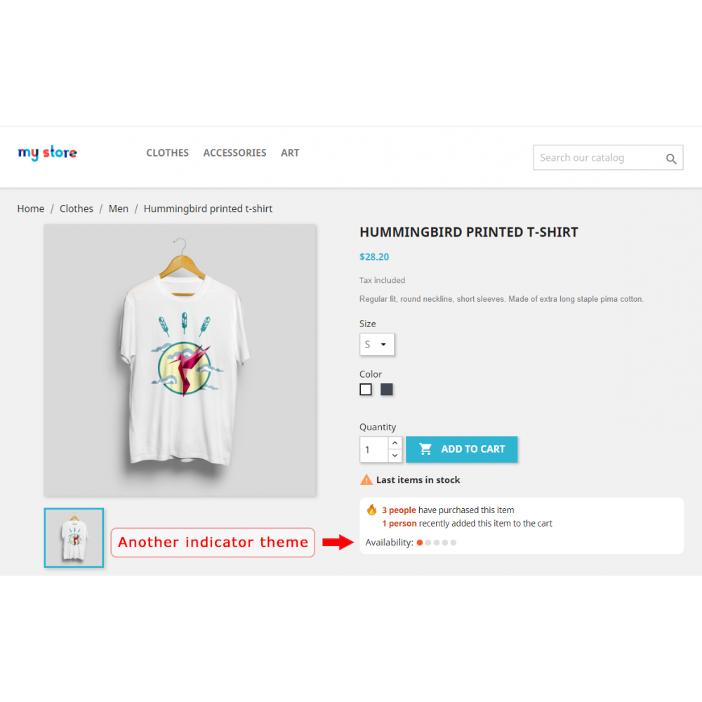 Product Availability Indicator - PrestaShop module